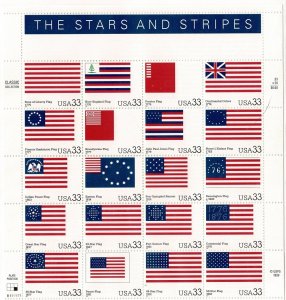 USA #3403 Stars & Stripes sheet MNH