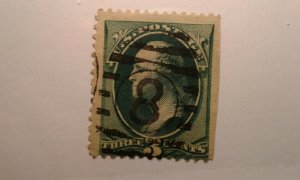 US #194 used fancy cancel  8  in circle combined shipping e2010 11551
