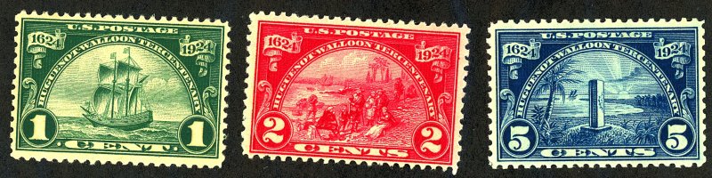 U.S. #614-16 MINT OG HR