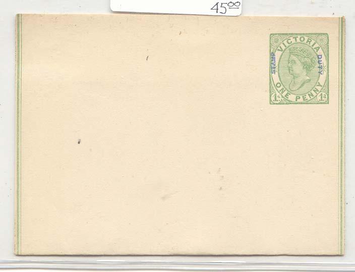 Australia Victoria wrapper H&G 8 stationary (Australia posta