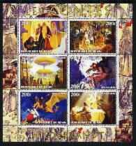 BENIN - 2003 - Fairy Tale Paintings - Perf 6v Sheet - MNH - Private Issue