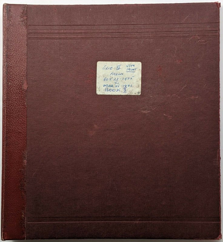 Vintage Red Oxford Loose Leaf  2 Ring Album, Used, Mostly Empty