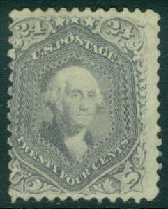 EDW1949SELL : USA 1862 Sc #78 Mint No Gum Very Fresh & Sound PSAG Cert. Cat $950