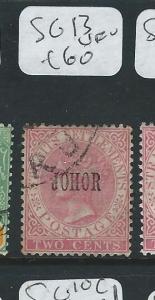 MALAYA JOHORE (PP0710B) 2C  QV  SG 13  VFU