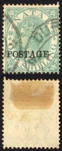 Natal SG84 1/- Green Opt POSTAGE Cat 8 pounds