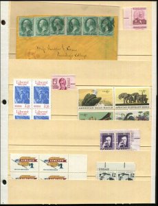 10 Manila Stock Pages Used Once, Clean, All 6 Pocket - Stamps Not Included