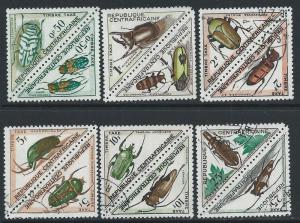 CENTRAL AFRICAN REPUBLIC SC# J1-12 F-VF U 1962 Pairs