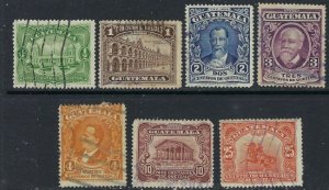 Guatemala 233-37;239;241 Used 1929 issues (ak3125)