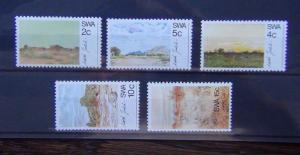 South West Africa 1973 Scenery Paintings by Adolf Jentsch set MNH ART