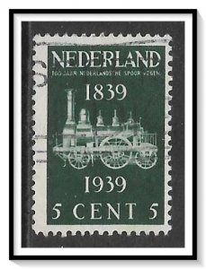 Netherlands #214 Centenary Of Railroads Used