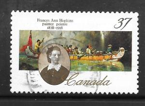 Canada 1227: 37c Frances Ann Hopkins, used, VF