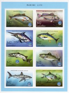 Lesotho 1998 Sc#1143 MARINE LIFE YEAR OF THE OCEAN Sheetlet (6) MNH