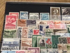 Iceland Island used  mixed stamps A12288