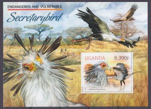 2012 Uganda 3004/B413 WWF / Birds 8,00 €