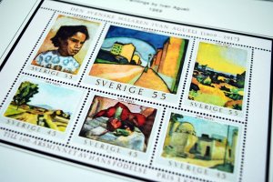 COLOR PRINTED SWEDEN 1941-1970 STAMP ALBUM PAGES (47 illustrated pages)