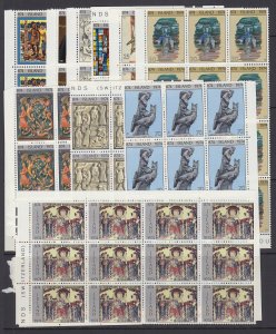 Iceland, Scott 461-471, MNH blocks of twelve