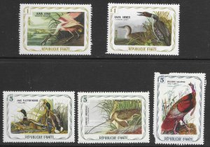 Haiti Audubon Birds MNH. Nice set. #perf pulls on Wild Turkey.