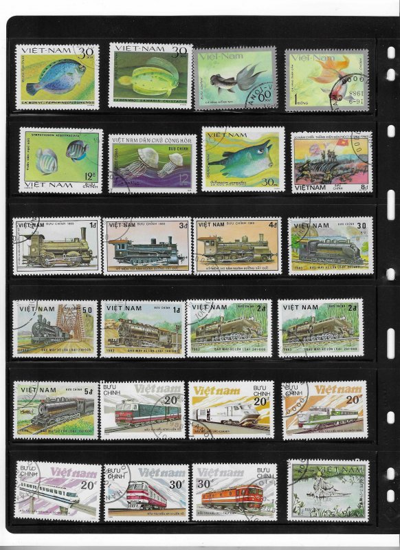 VIETNAM COLLECTION ON STOCK SHEET, MINT/USED