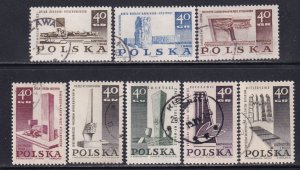 Poland 1967 Sc 1482-9 Polish Martyrdom Memorials Stamp CTO