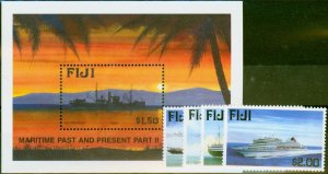 Fiji 1999 Maritime Set of 5 2nd Series SG1044-MS1048 V.F MNH