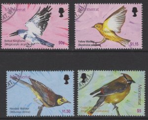 MONTSERRAT SG1242/5 2003 BIRDS OF THE CARIBBEAN FINE USED