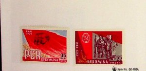 Romania Sc 1422-4 MNH Set+S/S of 1961 - Flags - Propaganda