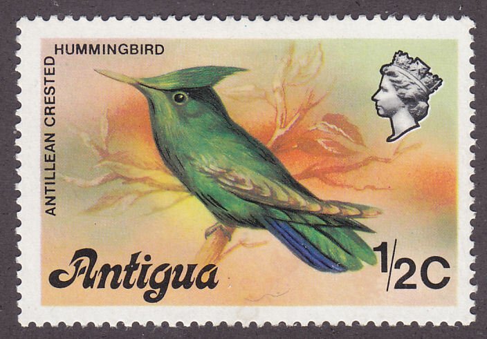 Antigua 405 Antillean Crested Hummingbird 1/2¢ 1976