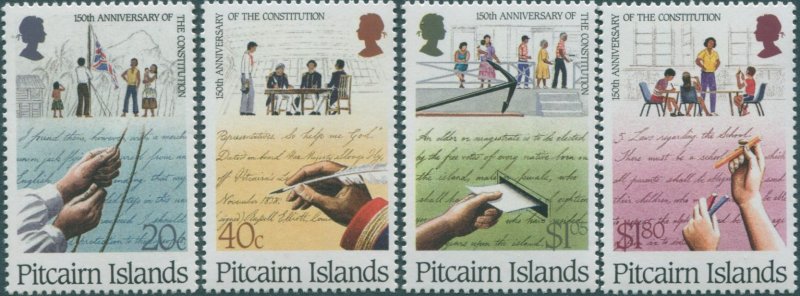 Pitcairn Islands 1988 SG327-330 Constitution set MNH