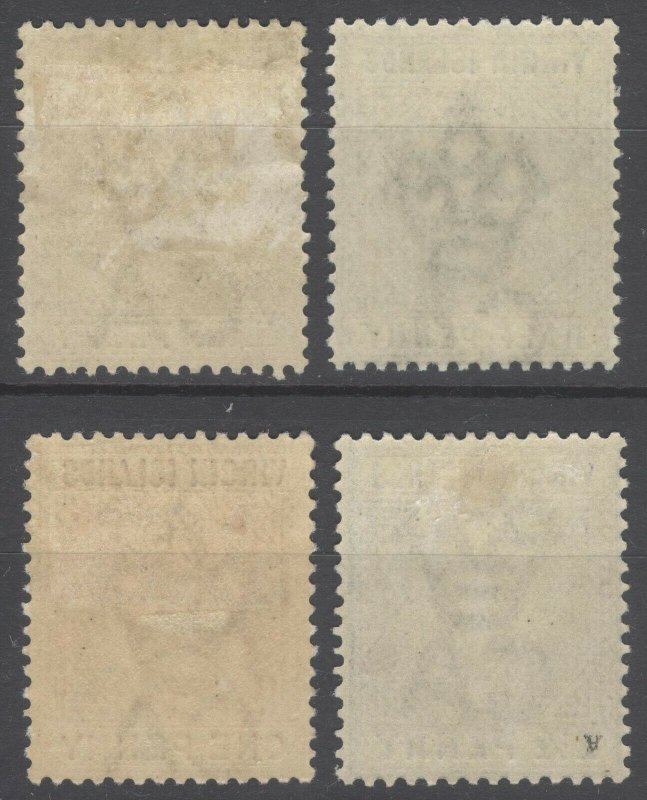 Virgin Is 1883 1/2d-2 1/2d QV WmkCA SG 26-31 Scott 12-15 LMM/MLH Cat£132($166)