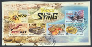 Australia SC# 4182a SG MS4249  Things that Sting with fdc see details scan