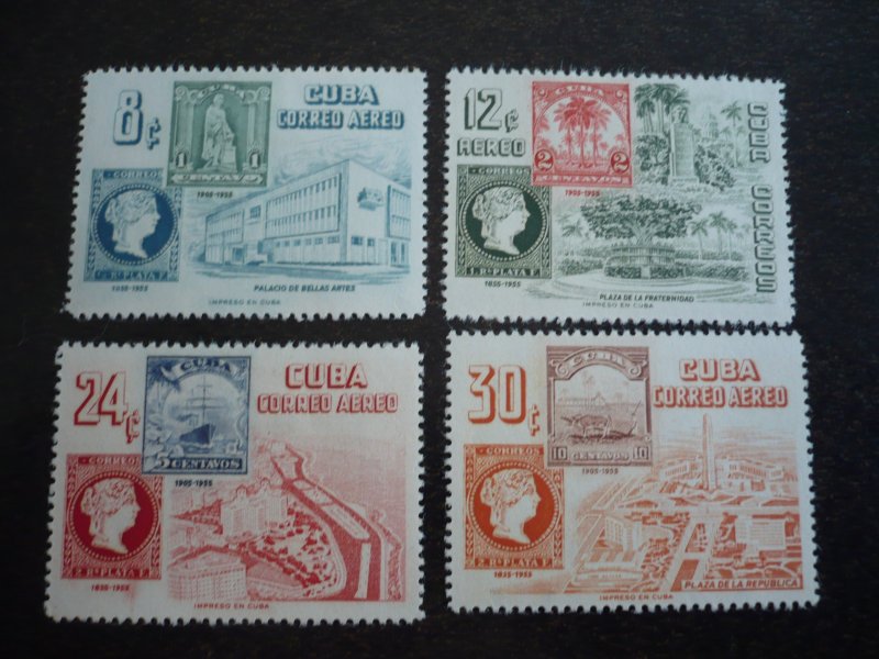 Stamps - Cuba - Scott#539-542,C110-C113 - Mint Hinged Set of 8 Stamps