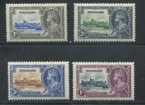 Nyasaland KGV 1935 Silver Jubilee set mint o.g. hinged