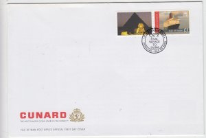 Isle of Man -  2008,  Cunard Last Voyage,   on FDC