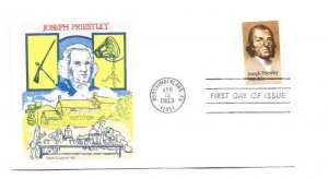 2038 Joseph Priestley, Doris Gold FDC