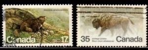 Canada - #883 - 884 Endangered Wildlife set/2  -  Used