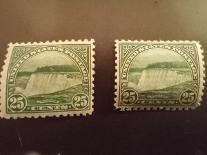 1923 MNH Sc# 568 perf11 & 699 perf10.5 CV80(BNA2024)