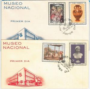 64710 -  HABANA - POSTAL HISTORY -  Set of 2 FDC COVER 1964 - ART Ceramics