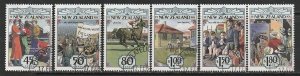 1993 New Zealand - Sc 1145-50 - used VF - 6 single - Emerging Years - 1930s