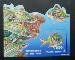 *FREE SHIP Pitcairn Islands Squirrelfish 2003 Fish Marine (ms MNH *odd *unusual