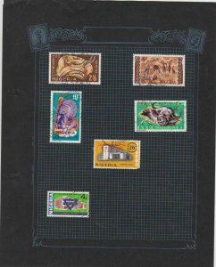 nigeria  used stamps values to 1 pound ref r8624