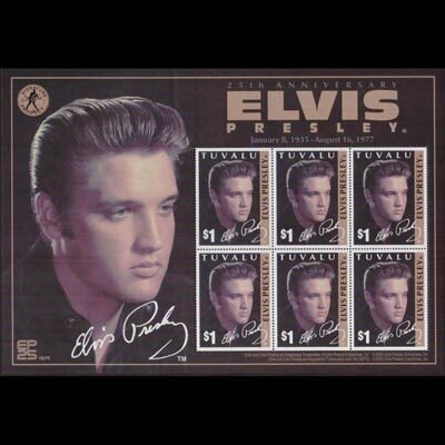 TUVALU 2002 - Scott# 898A Sheet-Elvis Presley NH