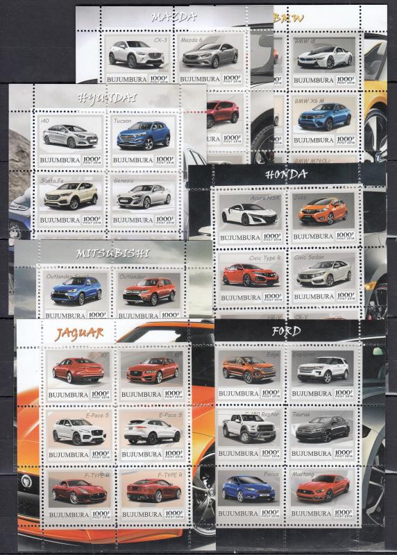 36diff pcs Classic Retro Cars Auto Transport perf/imerf - PRIVATE Issue /not MNH