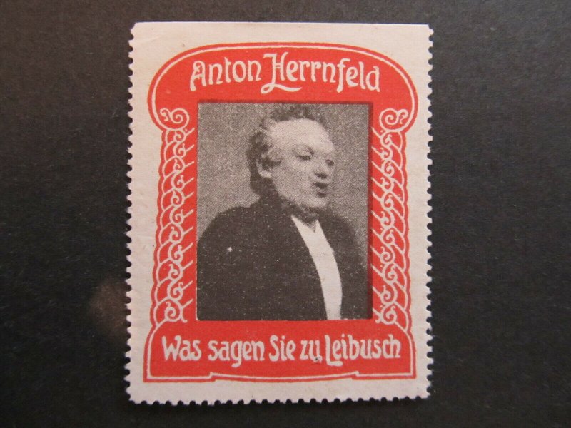 A4P4F34 Reklamemarke Herrnfeld-Theater mint no gum