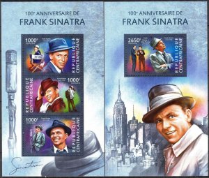 Central African Republic 2015 Cinema Actors Frank Sinatra MNH