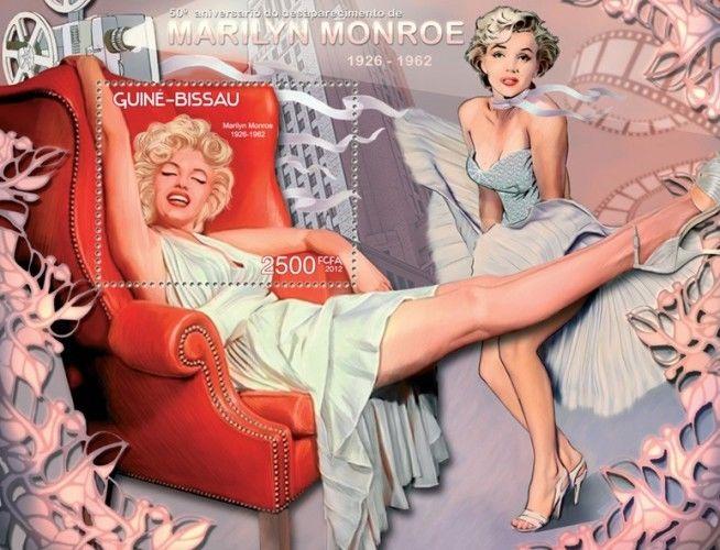 Marilyn Monroe Cinema Hollywood Movies Music Guinea-Bissau MNH stamp set