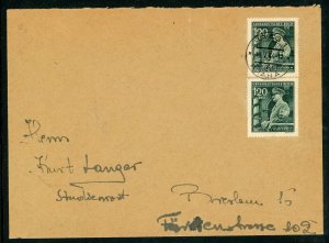 Czechoslovakia 1942 Bohemia Moravia Hitler Birthday Germany Occ Cover F691