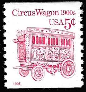 2452D 5c Circus Wagon Coil    Mint Never Hinged