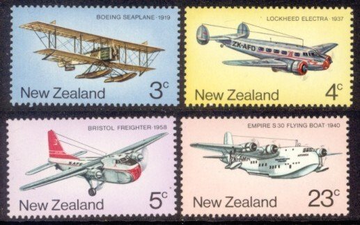 New Zealand Sc# 556-9 MNH Aircraft