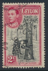 Ceylon    SG 386b  SC# 278b   Used  perf 13½    1938  see scans