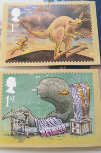 Great Britain 2 Postcard MNH